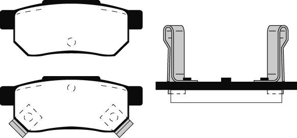 Raicam RA.0453.0 - Тормозные колодки, дисковые, комплект www.autospares.lv