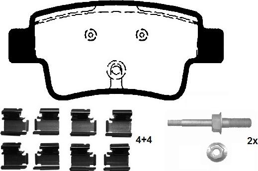 Raicam RA.0419.0K2 - Bremžu uzliku kompl., Disku bremzes www.autospares.lv