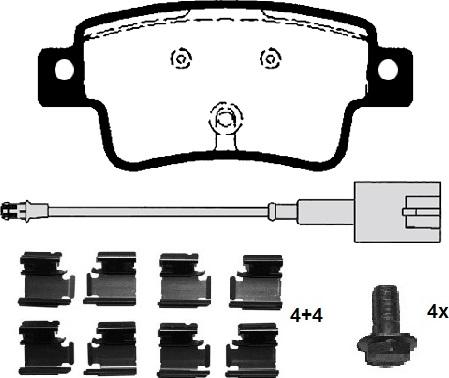 Raicam RA.0419.2K1 - Bremžu uzliku kompl., Disku bremzes www.autospares.lv