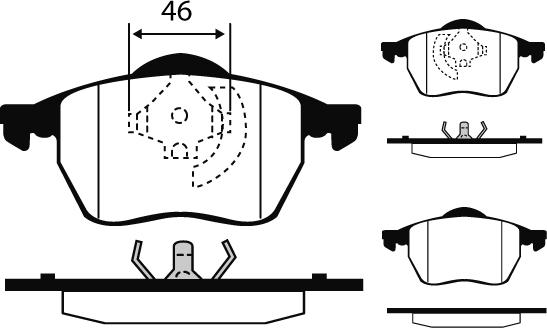 Raicam RA.0429.4 - Bremžu uzliku kompl., Disku bremzes www.autospares.lv