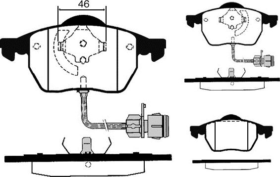 Raicam RA.0429.0 - Bremžu uzliku kompl., Disku bremzes autospares.lv