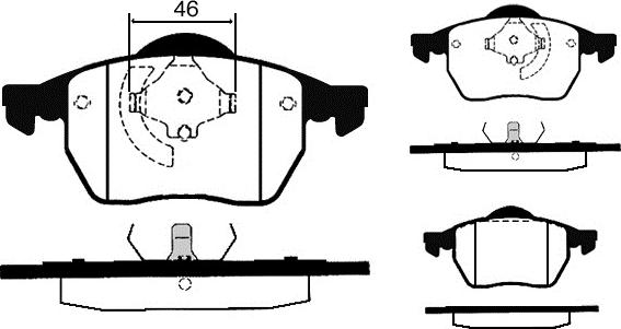 Raicam RA.0429.1 - Bremžu uzliku kompl., Disku bremzes www.autospares.lv