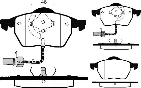 Raicam RA.0429.2 - Тормозные колодки, дисковые, комплект www.autospares.lv