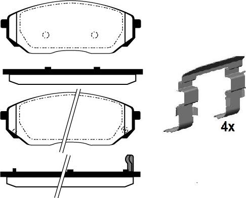 Raicam RA.0420.0K1 - Bremžu uzliku kompl., Disku bremzes www.autospares.lv