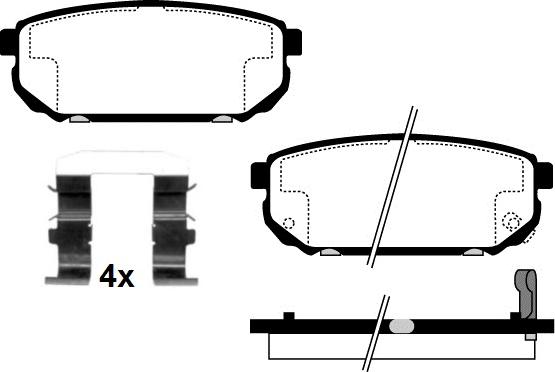 Raicam RA.0421.0K1 - Bremžu uzliku kompl., Disku bremzes www.autospares.lv