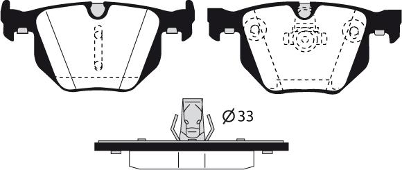 Raicam RA.0554.5 - Bremžu uzliku kompl., Disku bremzes www.autospares.lv