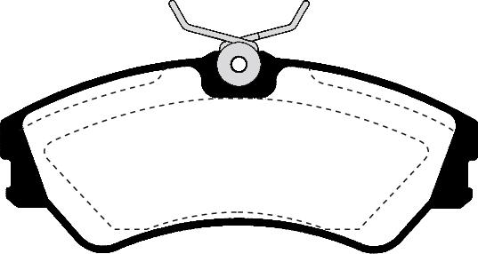 Remsa PCA038381 - Тормозные колодки, дисковые, комплект www.autospares.lv