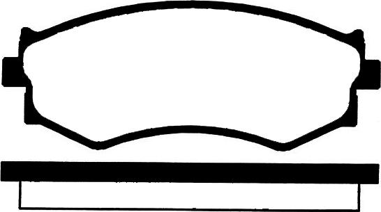 HELLA T0392 - Brake Pad Set, disc brake www.autospares.lv