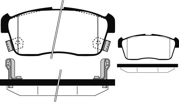 Raicam RA.0506.1 - Bremžu uzliku kompl., Disku bremzes autospares.lv