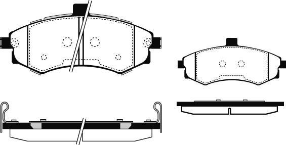 Raicam RA.0503.0 - Bremžu uzliku kompl., Disku bremzes autospares.lv