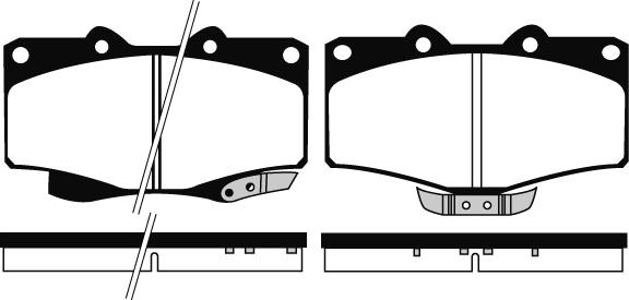 Raicam RA.0580.0 - Bremžu uzliku kompl., Disku bremzes autospares.lv