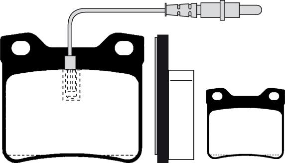 AUTO DELTA DP1956 - Bremžu uzliku kompl., Disku bremzes autospares.lv