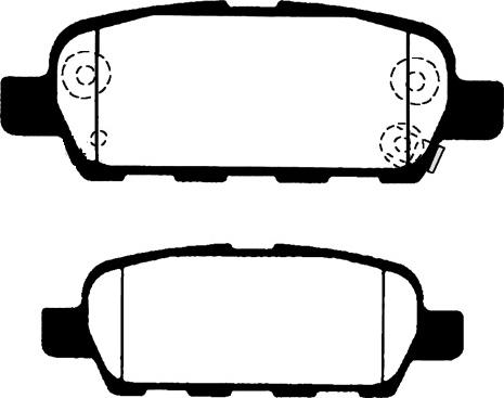 GMC 2577801 - Тормозные колодки, дисковые, комплект www.autospares.lv