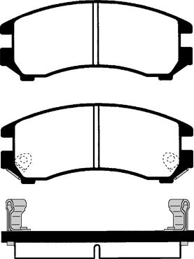 Advics SS760-S - Тормозные колодки, дисковые, комплект www.autospares.lv