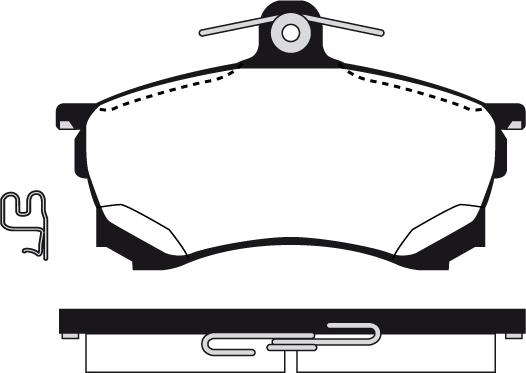 Metzger 58200 - Brake Pad Set, disc brake www.autospares.lv