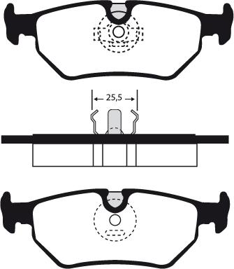 Magneti Marelli BP0560 - Bremžu uzliku kompl., Disku bremzes autospares.lv