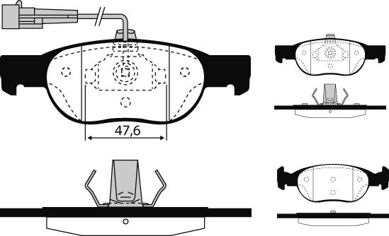 Raicam RA.0612.3 - Bremžu uzliku kompl., Disku bremzes www.autospares.lv