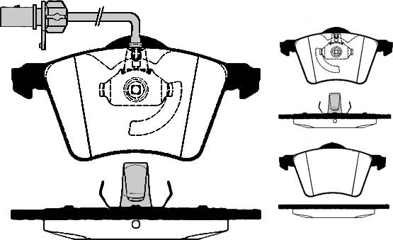 Raicam RA.0687.1 - Bremžu uzliku kompl., Disku bremzes autospares.lv