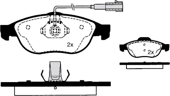 Lemförder 26544 - Bremžu uzliku kompl., Disku bremzes autospares.lv