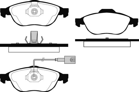 HELLA T1482 - Тормозные колодки, дисковые, комплект www.autospares.lv