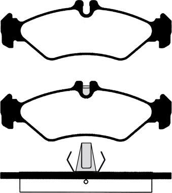 COGEFA France 742.MB003 - Тормозные колодки, дисковые, комплект www.autospares.lv