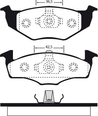 Raicam RA.0623.1 - Bremžu uzliku kompl., Disku bremzes www.autospares.lv