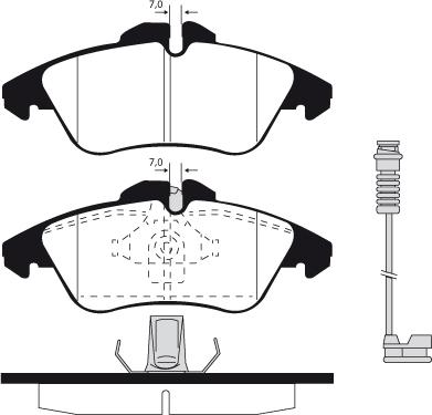 Raicam RA.1627.1 - Тормозные колодки, дисковые, комплект www.autospares.lv