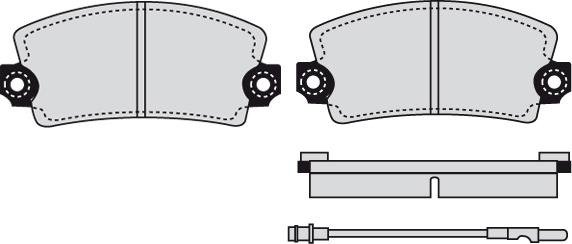 FTE BL1089A2 - Bremžu uzliku kompl., Disku bremzes autospares.lv