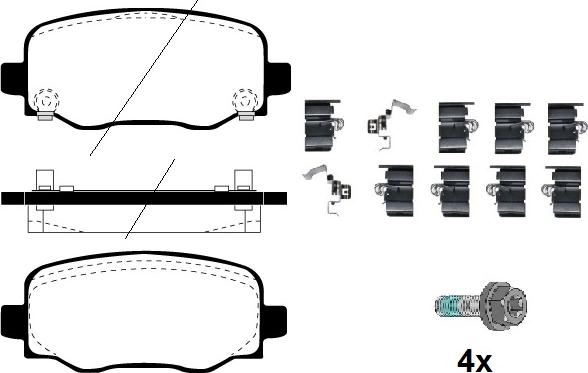 Raicam RA.0109.0K1 - Bremžu uzliku kompl., Disku bremzes www.autospares.lv