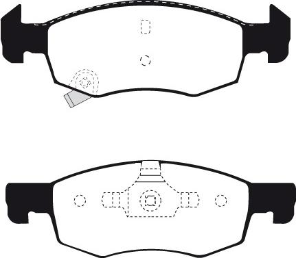 Triscan RH 21634 02 - Bremžu uzliku kompl., Disku bremzes www.autospares.lv