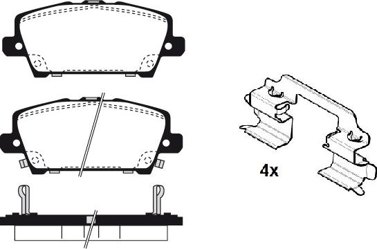 Raicam RA.0850.0K1 - Bremžu uzliku kompl., Disku bremzes www.autospares.lv