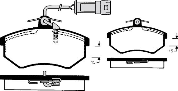 Raicam RA.0813.1 - Bremžu uzliku kompl., Disku bremzes www.autospares.lv