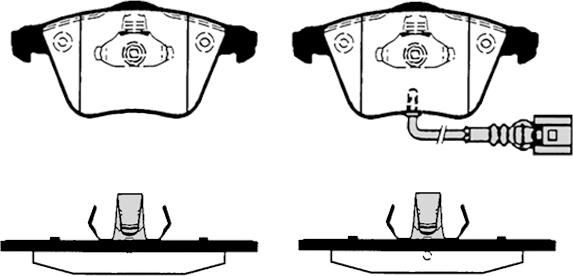 Raicam RA.0824.5 - Bremžu uzliku kompl., Disku bremzes www.autospares.lv