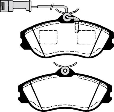 VAICO V10-8350-1 - Тормозные колодки, дисковые, комплект www.autospares.lv