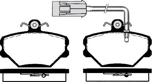 BOSCH 986491050 - Тормозные колодки, дисковые, комплект www.autospares.lv