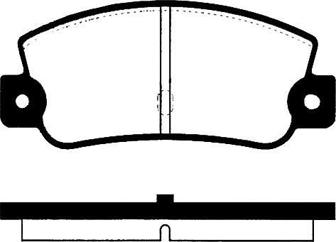 HELLA T9009 - Тормозные колодки, дисковые, комплект www.autospares.lv