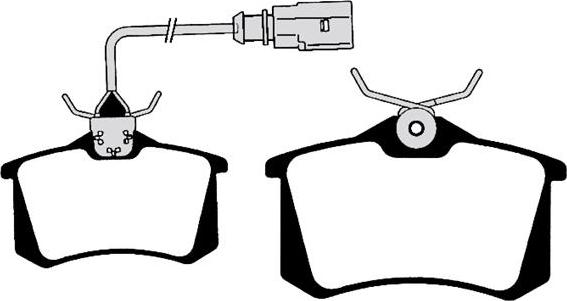 HELLA 8DB 355 010-361 - Brake Pad Set, disc brake www.autospares.lv