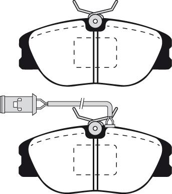 HELLA T5032 - Brake Pad Set, disc brake www.autospares.lv