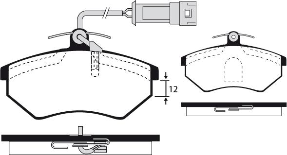 Raicam RA.0310.5 - Bremžu uzliku kompl., Disku bremzes www.autospares.lv