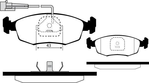 Raicam RA.0318.6 - Bremžu uzliku kompl., Disku bremzes www.autospares.lv