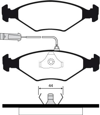 Raicam RA.0331.2 - Bremžu uzliku kompl., Disku bremzes www.autospares.lv