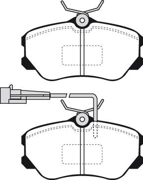 HELLA T5038 - Brake Pad Set, disc brake www.autospares.lv