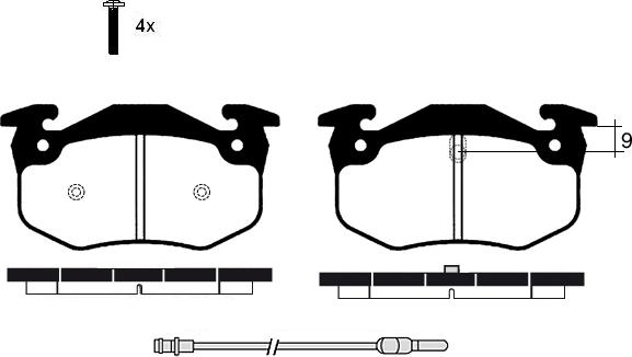 Raicam RA.0257.4 - Bremžu uzliku kompl., Disku bremzes www.autospares.lv