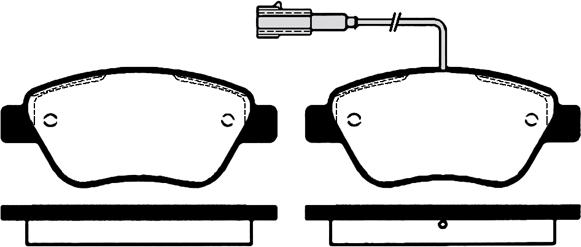 Klaxcar France 24268z - Brake Pad Set, disc brake www.autospares.lv