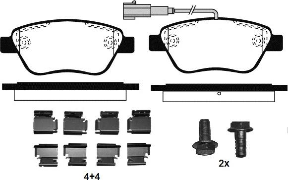 Raicam RA.0761.0K1 - Bremžu uzliku kompl., Disku bremzes www.autospares.lv