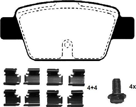 Raicam RA.0768.0K1 - Bremžu uzliku kompl., Disku bremzes www.autospares.lv