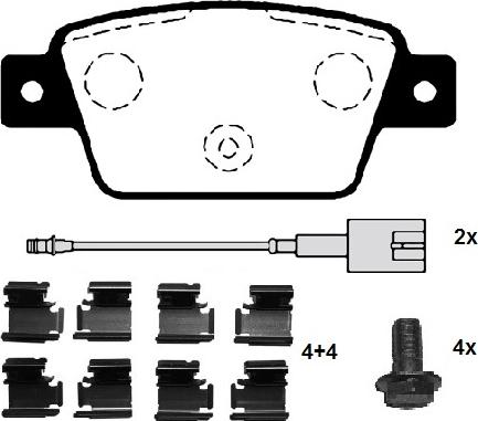 Raicam RA.0768.3K1 - Bremžu uzliku kompl., Disku bremzes www.autospares.lv