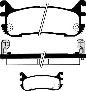 BENDIX DB1283 - Bremžu uzliku kompl., Disku bremzes www.autospares.lv