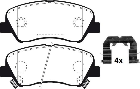 Raicam RA.1052.0K1 - Тормозные колодки, дисковые, комплект www.autospares.lv