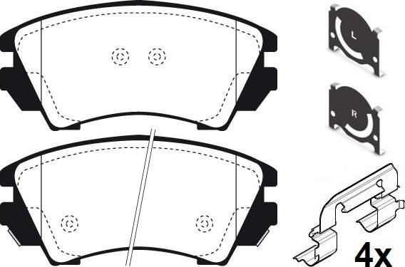 Raicam RA.1007.0K1 - Bremžu uzliku kompl., Disku bremzes www.autospares.lv